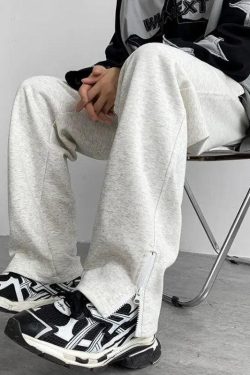 Zip-Up Leg Sweatpants