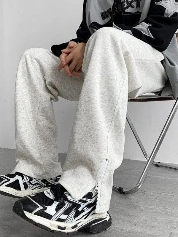 Zip-Up Leg Sweatpants