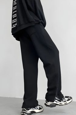 Zip-Up Leg Sweatpants
