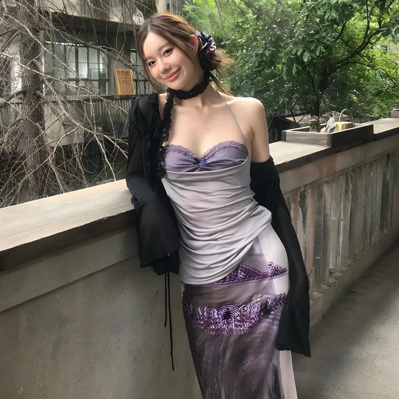 Stylish Bra Layered Top Featuring a Chic Metallic Bra Top Design