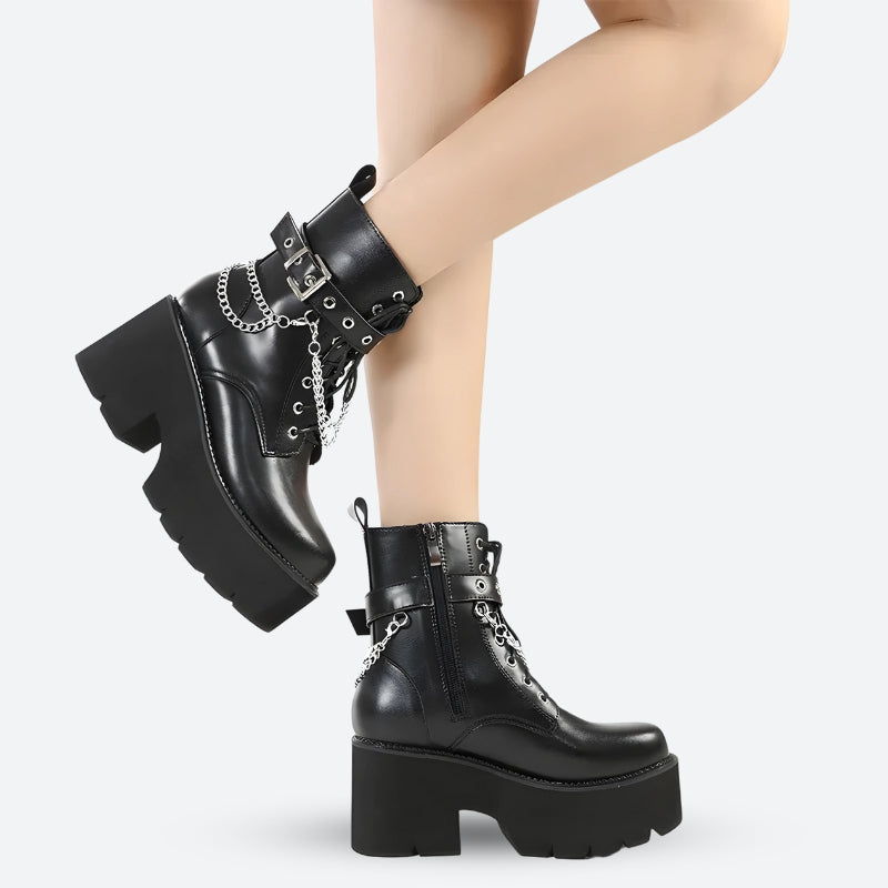 Stylish Chunky Silver Boots for a Bold Fashion Statement
