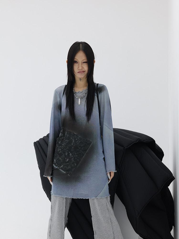 Stylish Extra Long Mesh Long Sleeve Top Outfit for Effortless Fashion