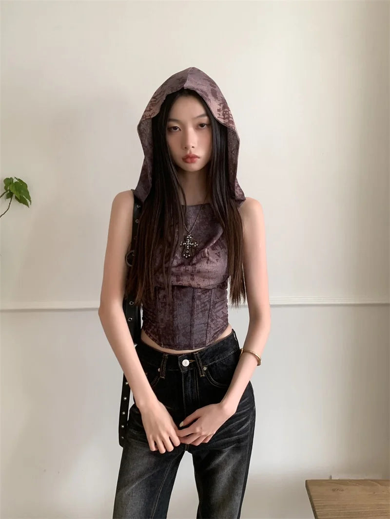 Stylish Hooded Corset Top for Trendy Corset Top Outfit Women