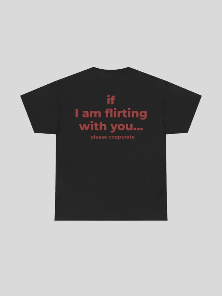 Flirt in Style: if I Am Flirting with You Tee and a Cardigan with Lace