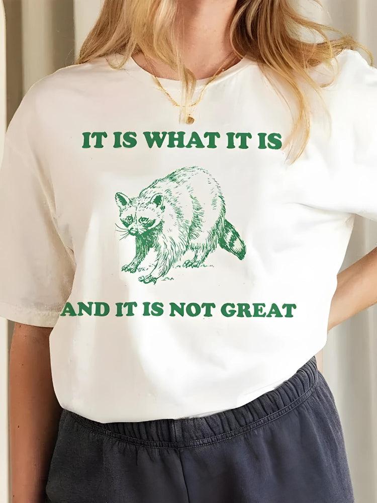 It is What it Is: Stylish Lace Trimmed Tee for Effortless Chic