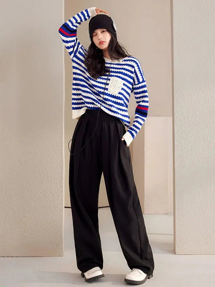 Striped Knitted Sweater Inspired by Striped Ceiling Designs