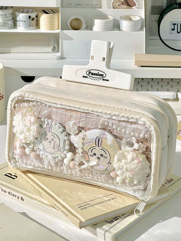 Transparent Ita Bag Pencil Case and Corset Ball Gown for Rent Options