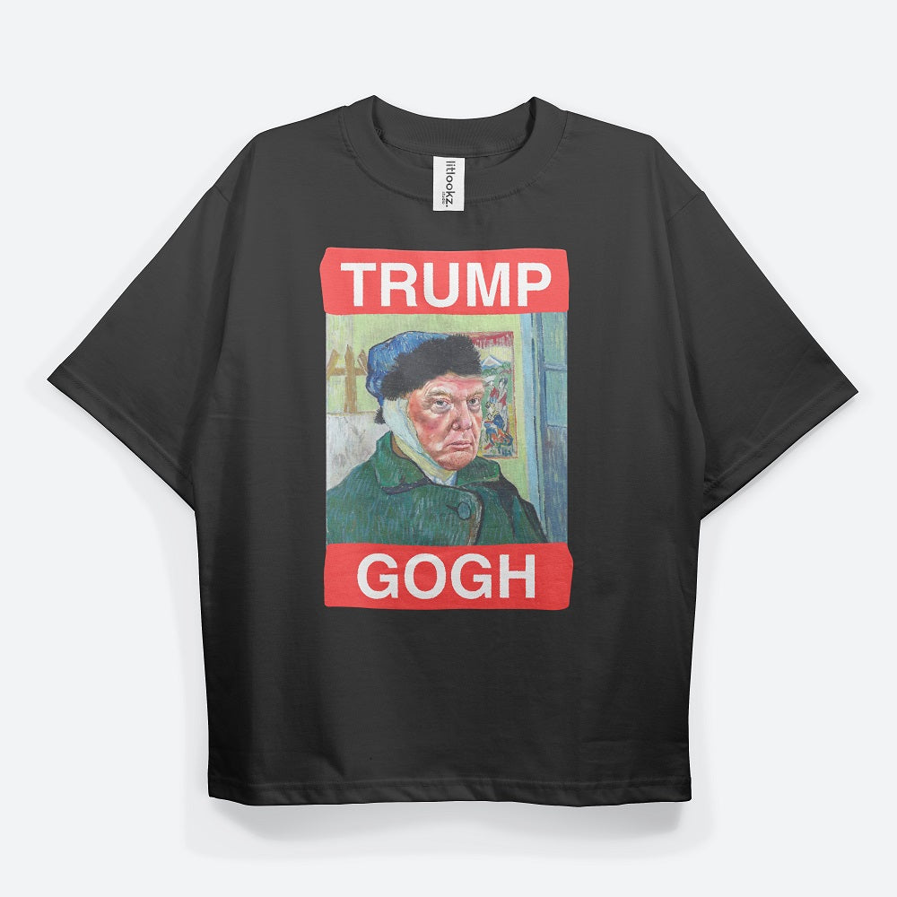 Tr*mp Gogh' Lace Trimmed Tee: a Stylish Addition to Your Wardrobe