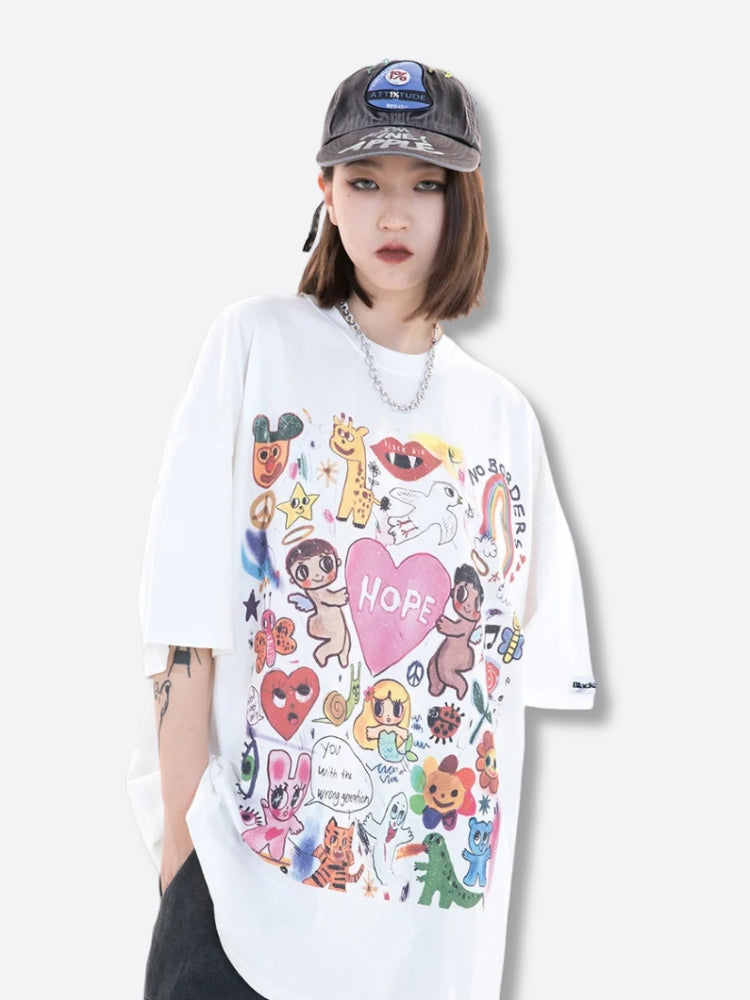 You're Not Sick of Me yet Lace Trimmed Tee – a Must-have Addition!